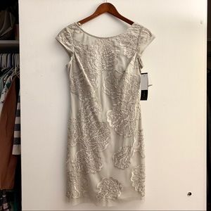 Aidan Mattox | Sequined grey/silver dress -